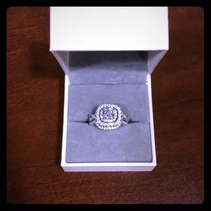 Sterling Silver CZ Bridal Set